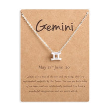 Lade das Bild in den Galerie-Viewer, Ailodo Men Women 12 Horoscope Zodiac Sign Gold Pendant Necklace Aries Leo 12 Constellations Jewelry Kids Christmas Gifts 19NOV91