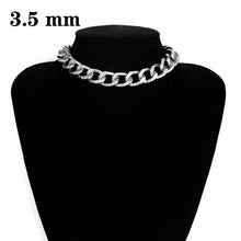 Lade das Bild in den Galerie-Viewer, Punk Miami Cuban Choker Necklace Collar Statement Hip Hop Big Chunky Aluminum Gold Color Thick Chain Necklace Women Jewelry