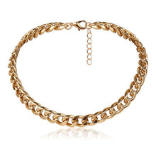 Lade das Bild in den Galerie-Viewer, Punk Miami Cuban Choker Necklace Collar Statement Hip Hop Big Chunky Aluminum Gold Color Thick Chain Necklace Women Jewelry