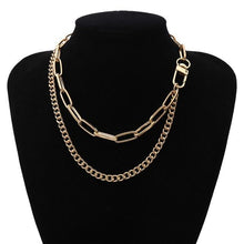 Lade das Bild in den Galerie-Viewer, Punk Miami Cuban Choker Necklace Collar Statement Hip Hop Big Chunky Aluminum Gold Color Thick Chain Necklace Women Jewelry