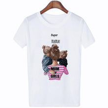 Lade das Bild in den Galerie-Viewer, 2020 New Women T-shirt Super Mom Love Print Top Female T Shirts Harajuku Kawaii Casual Comfortable Tee Ladies Tops Short Clothes