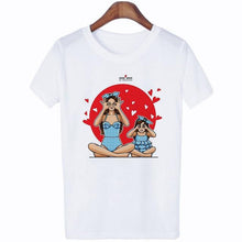 Lade das Bild in den Galerie-Viewer, 2020 New Women T-shirt Super Mom Love Print Top Female T Shirts Harajuku Kawaii Casual Comfortable Tee Ladies Tops Short Clothes