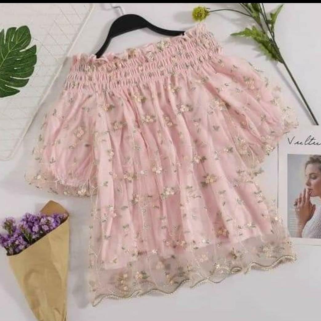 PINK SHORT TOP