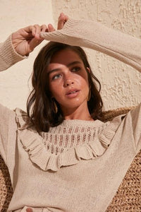 Trendyol Cellular Knitwear Sweater TWOSS20KZ0079