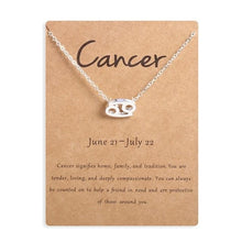 Lade das Bild in den Galerie-Viewer, Ailodo Men Women 12 Horoscope Zodiac Sign Gold Pendant Necklace Aries Leo 12 Constellations Jewelry Kids Christmas Gifts 19NOV91
