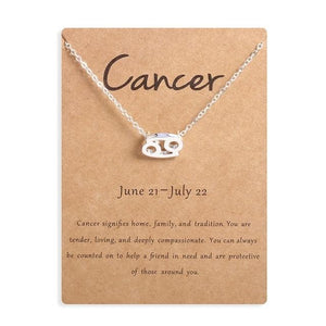 Ailodo Men Women 12 Horoscope Zodiac Sign Gold Pendant Necklace Aries Leo 12 Constellations Jewelry Kids Christmas Gifts 19NOV91