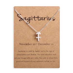 Ailodo Men Women 12 Horoscope Zodiac Sign Gold Pendant Necklace Aries Leo 12 Constellations Jewelry Kids Christmas Gifts 19NOV91