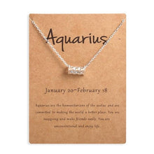 Lade das Bild in den Galerie-Viewer, Ailodo Men Women 12 Horoscope Zodiac Sign Gold Pendant Necklace Aries Leo 12 Constellations Jewelry Kids Christmas Gifts 19NOV91
