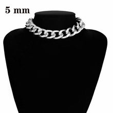 Lade das Bild in den Galerie-Viewer, Punk Miami Cuban Choker Necklace Collar Statement Hip Hop Big Chunky Aluminum Gold Color Thick Chain Necklace Women Jewelry
