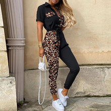 Lade das Bild in den Galerie-Viewer, Women Casual solid color Jumpsuit 2020 Summer Deep V Neck Button Shirt Overalls Short Sleeve Office Lady One Piece Romper Belt
