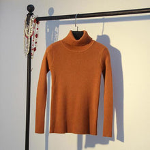 Lade das Bild in den Galerie-Viewer, GUMPRUN Winter Women Knitted Turtleneck Sweater 2020 Fall Casual Slim Sweaters Pullover Womens Long Sleeve Elasticity Sweater
