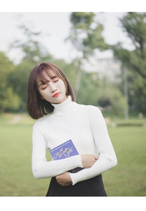 GUMPRUN Winter Women Knitted Turtleneck Sweater 2020 Fall Casual Slim Sweaters Pullover Womens Long Sleeve Elasticity Sweater
