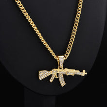 Lade das Bild in den Galerie-Viewer, Fashion Choker Necklaces for Women 2020 Gun Pendant Crystal Rhinestone Chain Necklace Women Men Punk Chains Jewelry Gift
