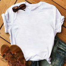 Lade das Bild in den Galerie-Viewer, Female T-shirt Romantic Heart Shaped Flowers Vogue Kawaii Harajuku T-Shirt Women Summer Casual Tshirts Korean Style Graphic Tops
