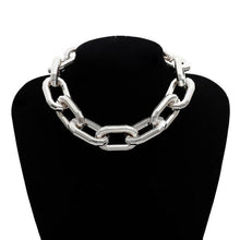 Lade das Bild in den Galerie-Viewer, Punk Miami Cuban Choker Necklace Collar Statement Hip Hop Big Chunky Aluminum Gold Color Thick Chain Necklace Women Jewelry

