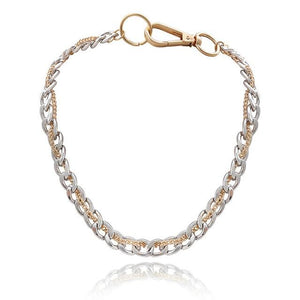 Punk Miami Cuban Choker Necklace Collar Statement Hip Hop Big Chunky Aluminum Gold Color Thick Chain Necklace Women Jewelry