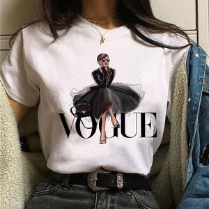 princess t shirt women's T-shirts fashion tshirt harajuku ulzzang print Graphic summer vogue girls 90s female T-shirt tops tees