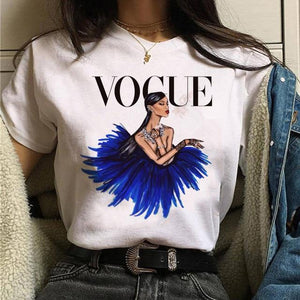 princess t shirt women's T-shirts fashion tshirt harajuku ulzzang print Graphic summer vogue girls 90s female T-shirt tops tees