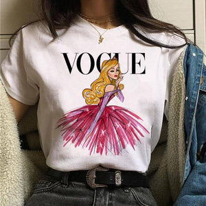 princess t shirt women's T-shirts fashion tshirt harajuku ulzzang print Graphic summer vogue girls 90s female T-shirt tops tees