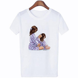 2020 New Women T-shirt Super Mom Love Print Top Female T Shirts Harajuku Kawaii Casual Comfortable Tee Ladies Tops Short Clothes