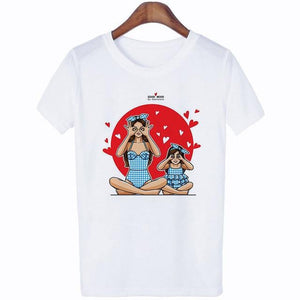 2020 New Women T-shirt Super Mom Love Print Top Female T Shirts Harajuku Kawaii Casual Comfortable Tee Ladies Tops Short Clothes
