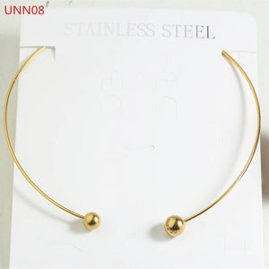 Fashion  Women Men Silver Color Gold Stainless Steel Hollow Heart Lock Key Round UNO 50 Jewelry Neckalce