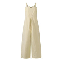 Lade das Bild in den Galerie-Viewer, ZANZEA Stylish Summer Women Jumpsuits Casual Wide Leg Overalls Solid Rompers Female Elegant Work Playsuits Plus Size Suspenders
